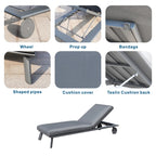 Aluminum Frame Outdoor Daybed Olefin Fabric (PAL-2324DB) - Direct Wicker