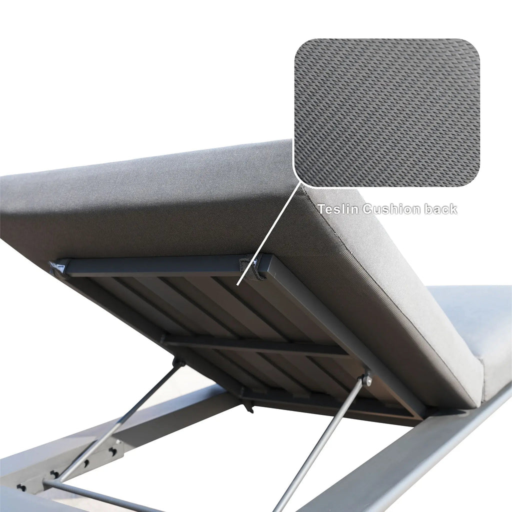 Aluminum Frame Outdoor Daybed Olefin Fabric (PAL-2324DB) - Direct Wicker