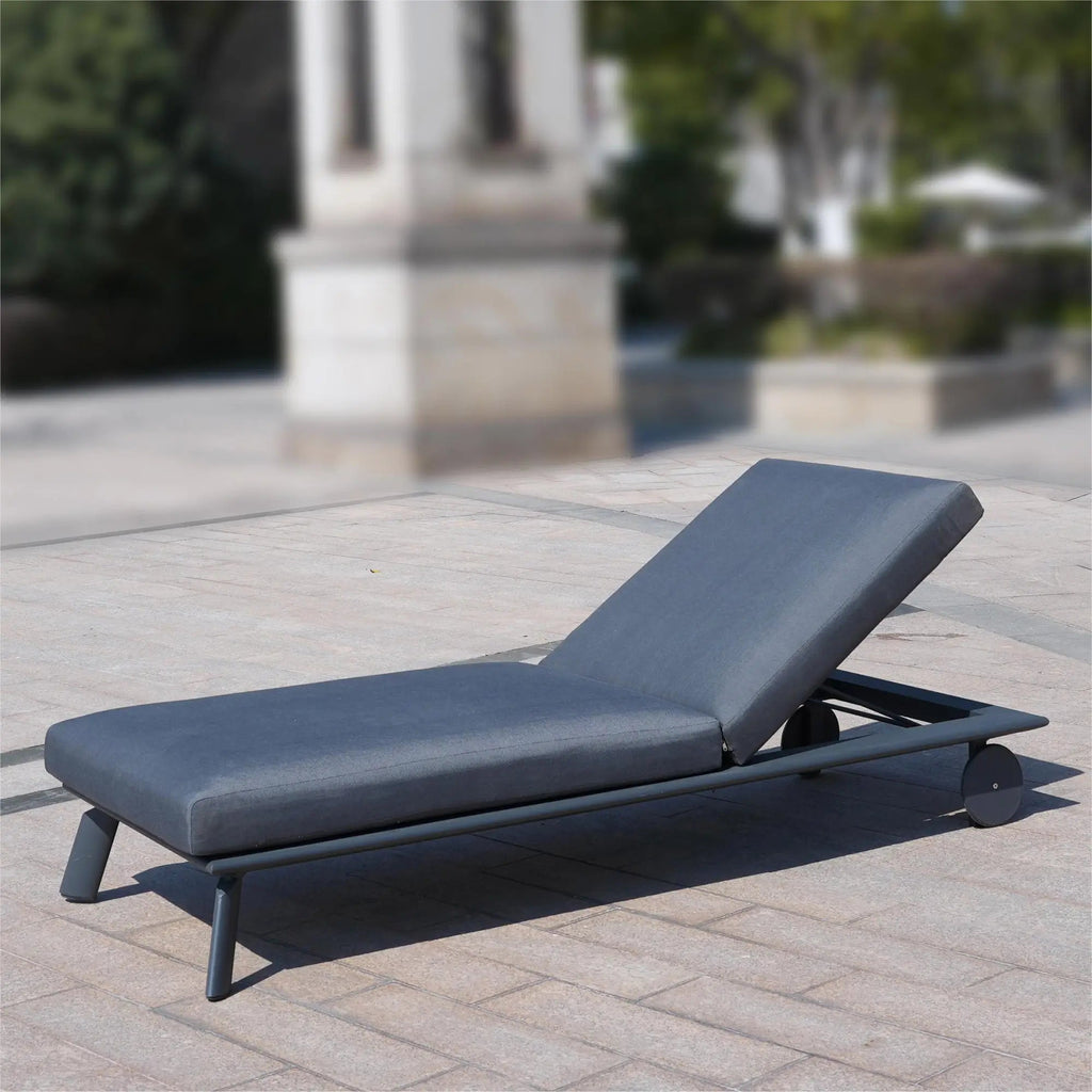 Aluminum Frame Outdoor Daybed Olefin Fabric (PAL-2324DB) - Direct Wicker