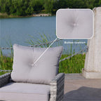Aluminum Swivel Single Chair (Set of 2) – Durable Outdoor Lounge Chairs with Direct Wicker Weave - Direct Wicker