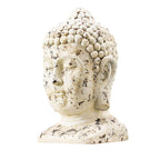 Antique Weathered Buddha Head Magnesium Oxide Sculpture (GS-2615-BR-QZYY) - Direct Wicker
