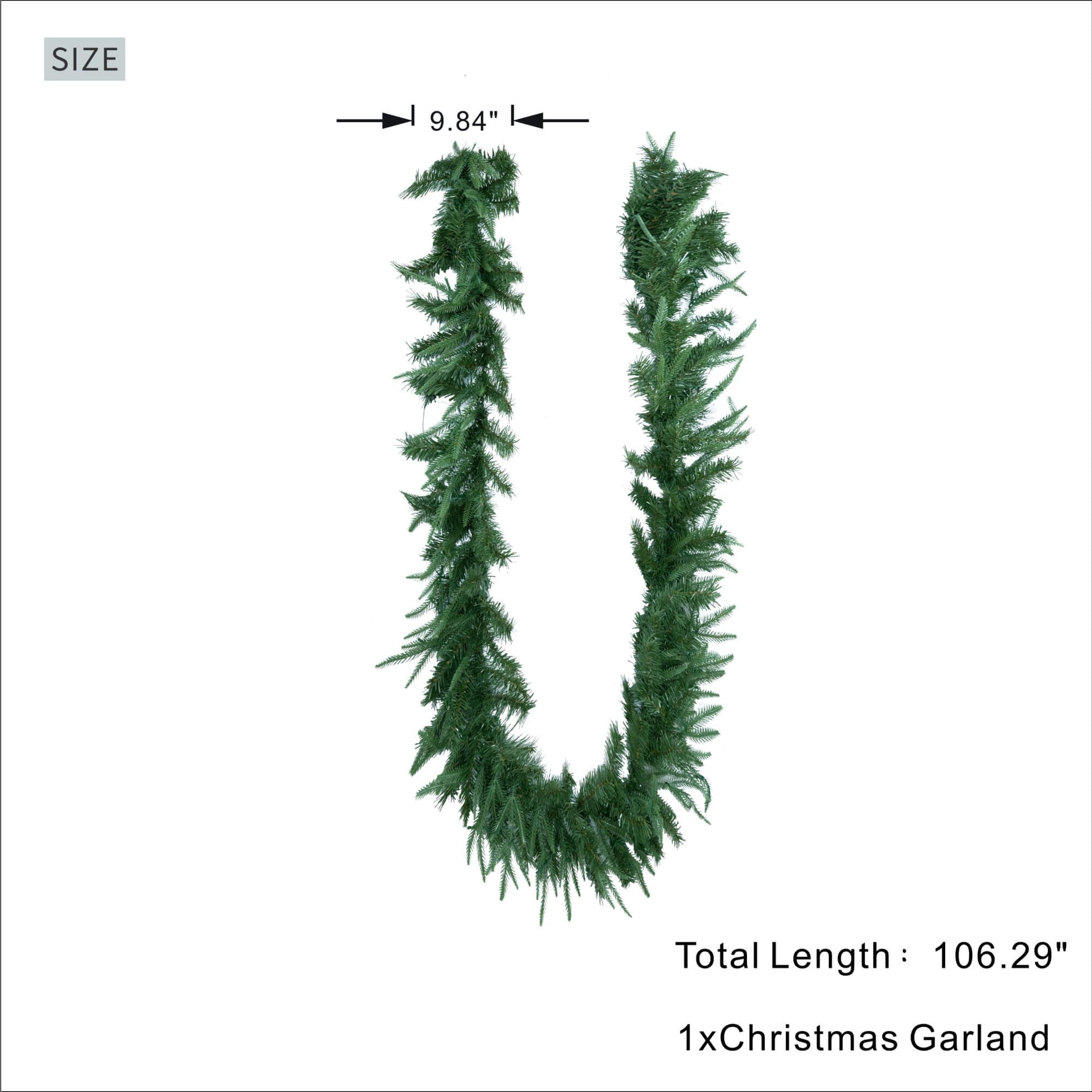 Artificial Christmas Garland Collection – 106.3" (PJG - 2511 / PJG - 2513) - Direct Wicker