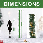 Artificial Christmas Garland Collection – 106.3" (PJG - 2511 / PJG - 2513) - Direct Wicker