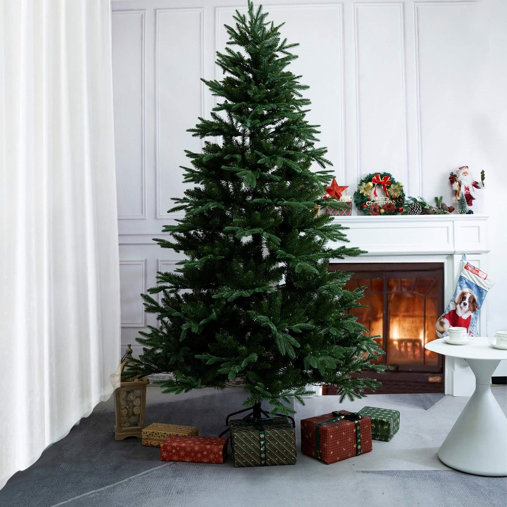 Artificial Christmas Tree – 6FT / 7FT Classic Green Holiday Decoration（PJT - 2503） - Direct Wicker