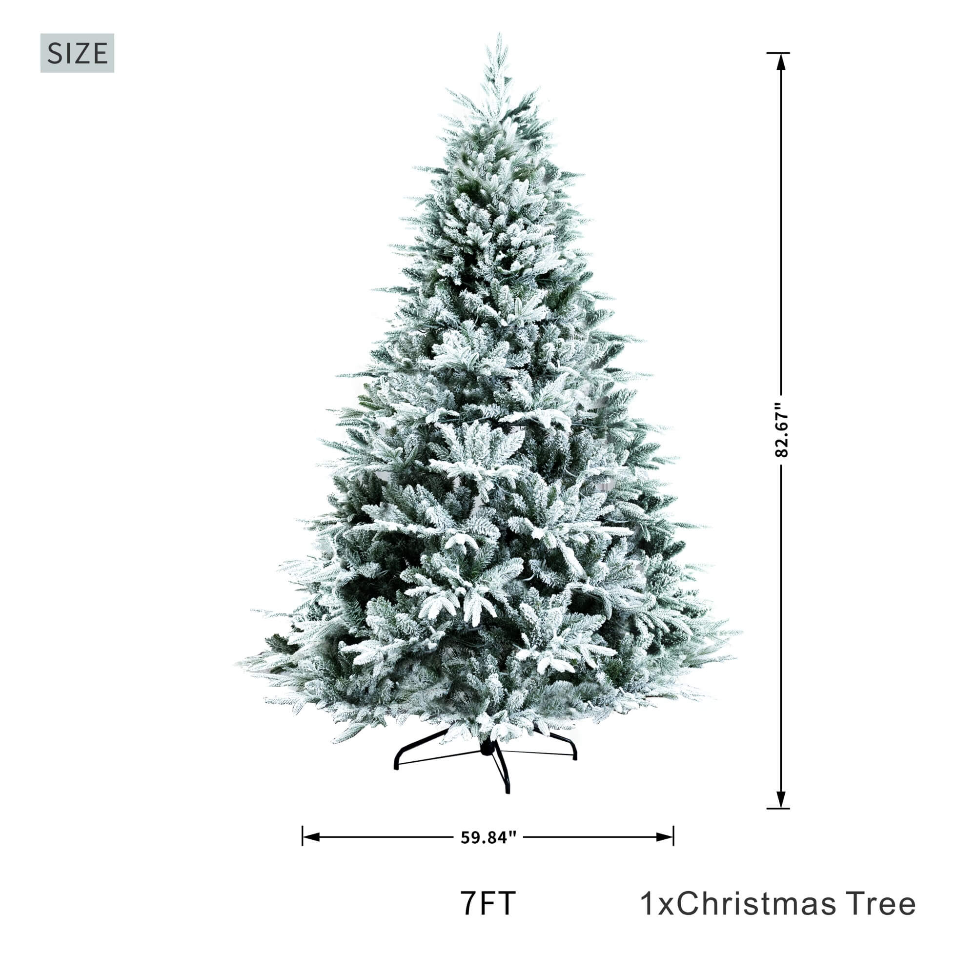 Artificial Christmas Tree – 6FT / 7FT Classic Green Holiday Decoration（PJT - 2506） - Direct Wicker