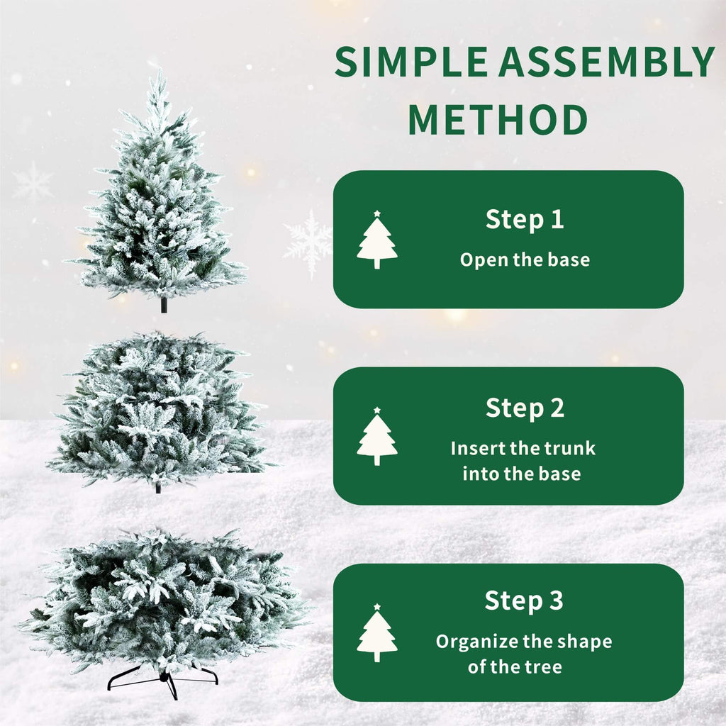 Artificial Christmas Tree – 6FT / 7FT Classic Green Holiday Decoration（PJT - 2506） - Direct Wicker