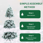 Artificial Christmas Tree – 6FT / 7FT Classic Green Holiday Decoration（PJT - 2506） - Direct Wicker