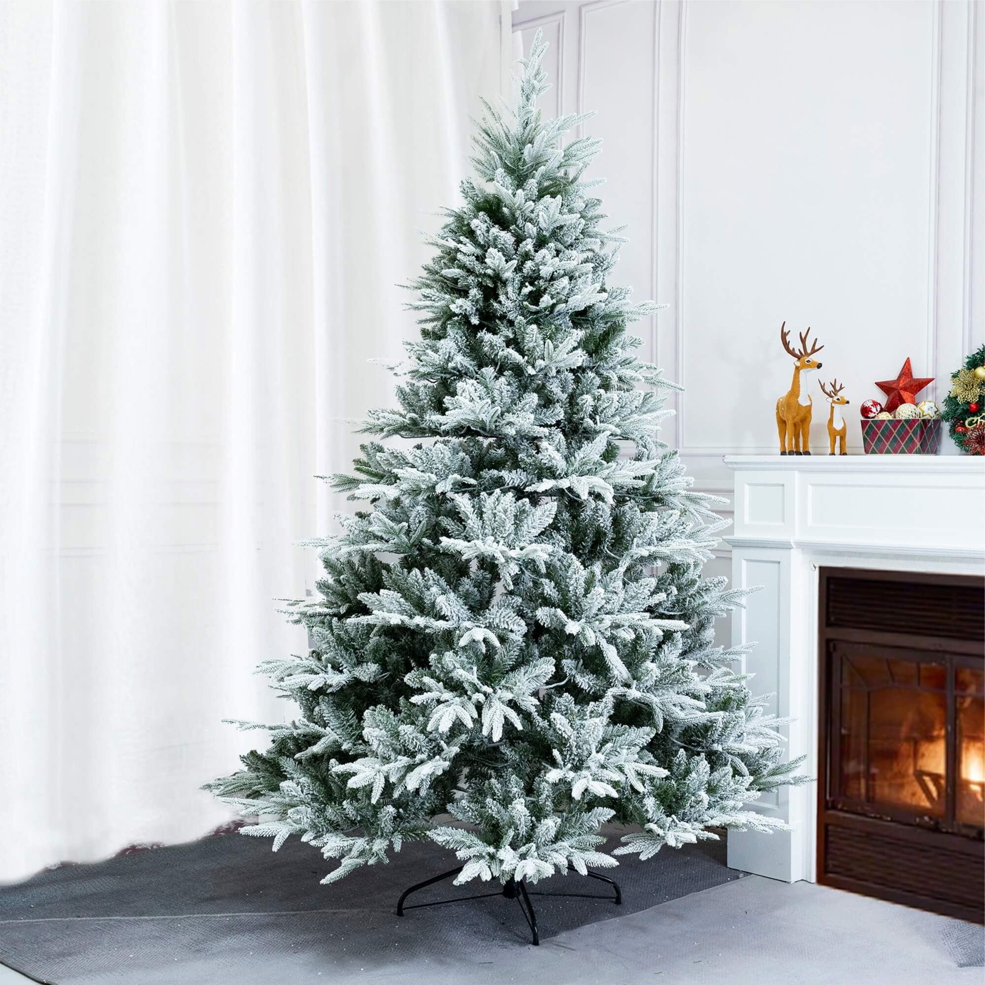 Artificial Christmas Tree – 6FT / 7FT Classic Green Holiday Decoration（PJT - 2506） - Direct Wicker