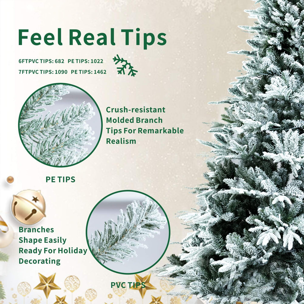 Artificial Christmas Tree – 6FT / 7FT Classic Green Holiday Decoration（PJT - 2506） - Direct Wicker