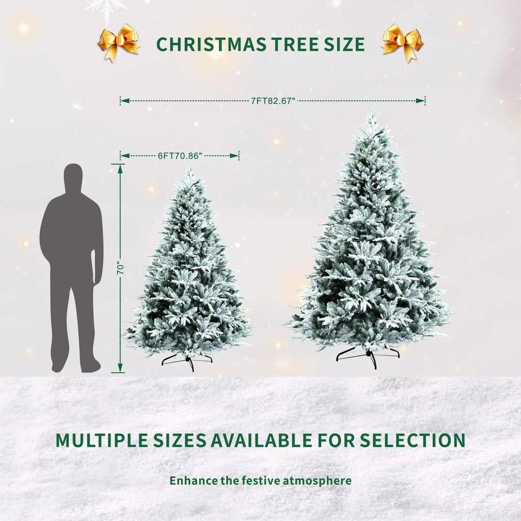 Artificial Christmas Tree – 6FT / 7FT Classic Green Holiday Decoration（PJT - 2506） - Direct Wicker