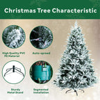 Artificial Christmas Tree – 6FT / 7FT Classic Green Holiday Decoration（PJT - 2506） - Direct Wicker