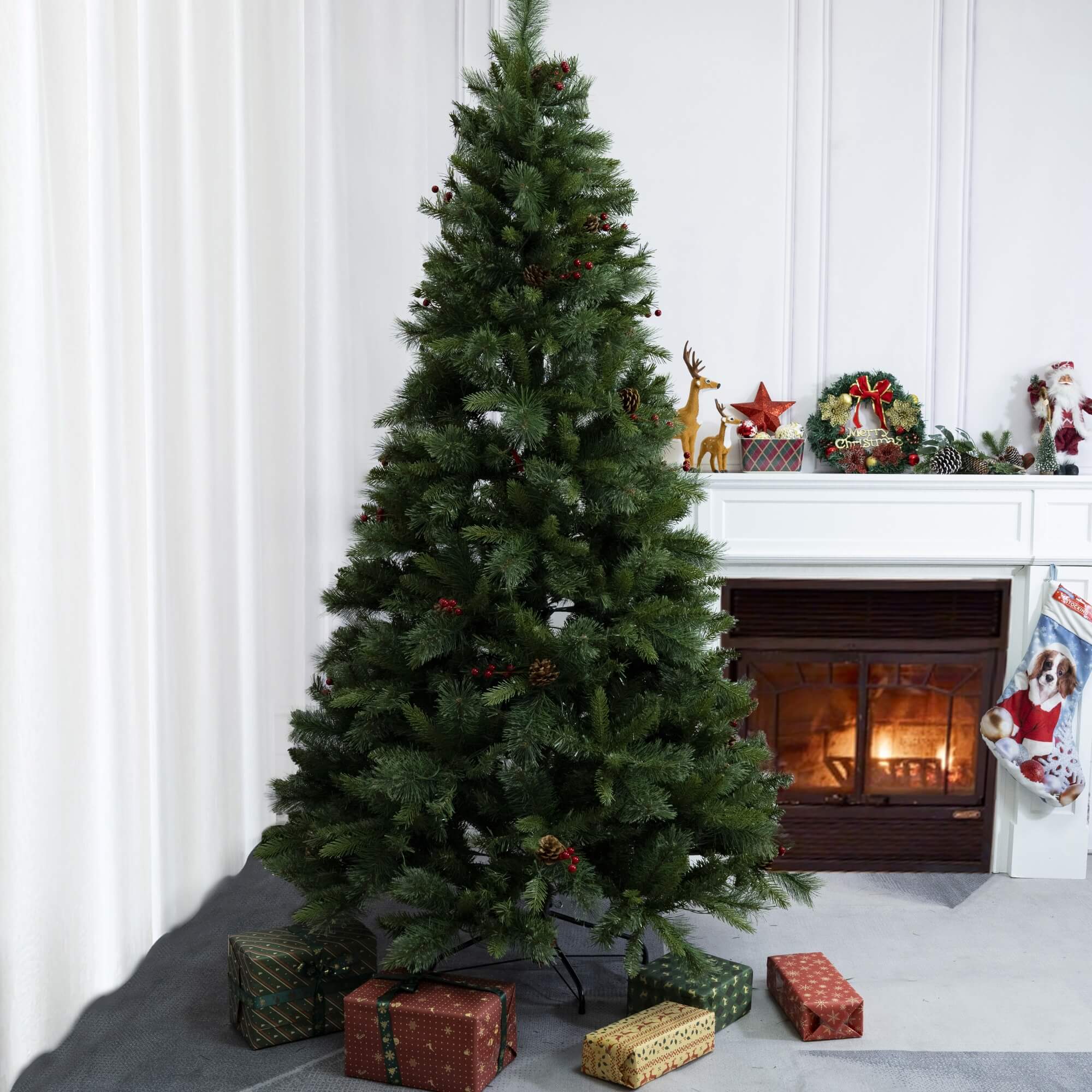 Artificial Christmas Tree – Classic Green Holiday Decoration（PJT - 2502） - Direct Wicker
