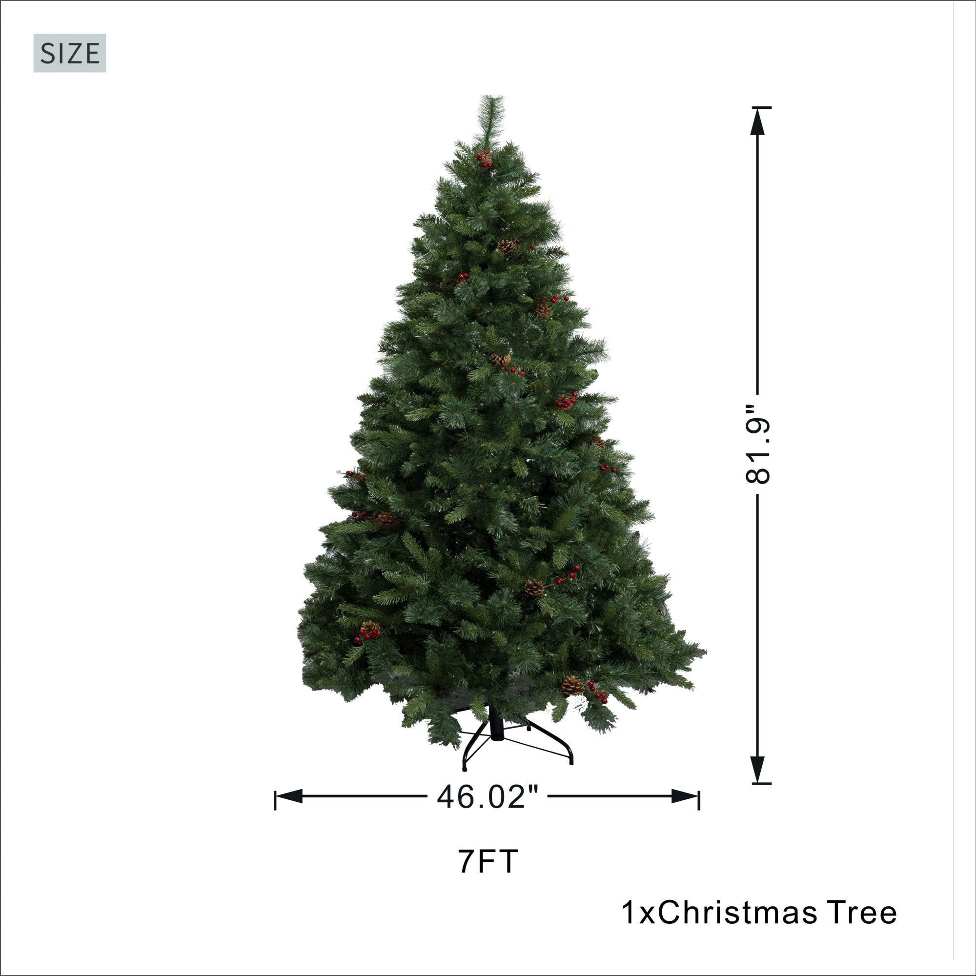 Artificial Christmas Tree – Classic Green Holiday Decoration（PJT - 2502） - Direct Wicker