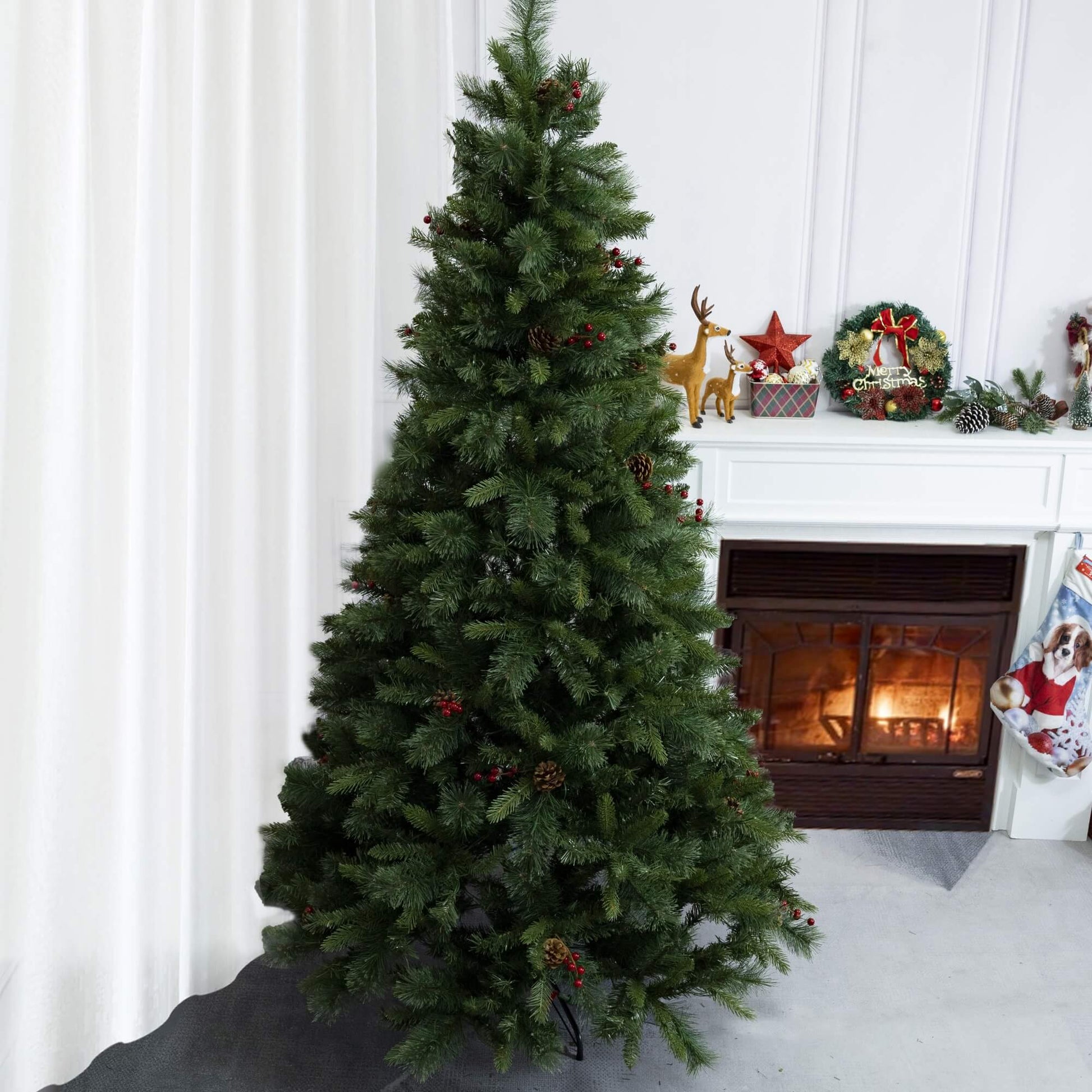 Artificial Christmas Tree – Classic Green Holiday Decoration（PJT - 2502） - Direct Wicker