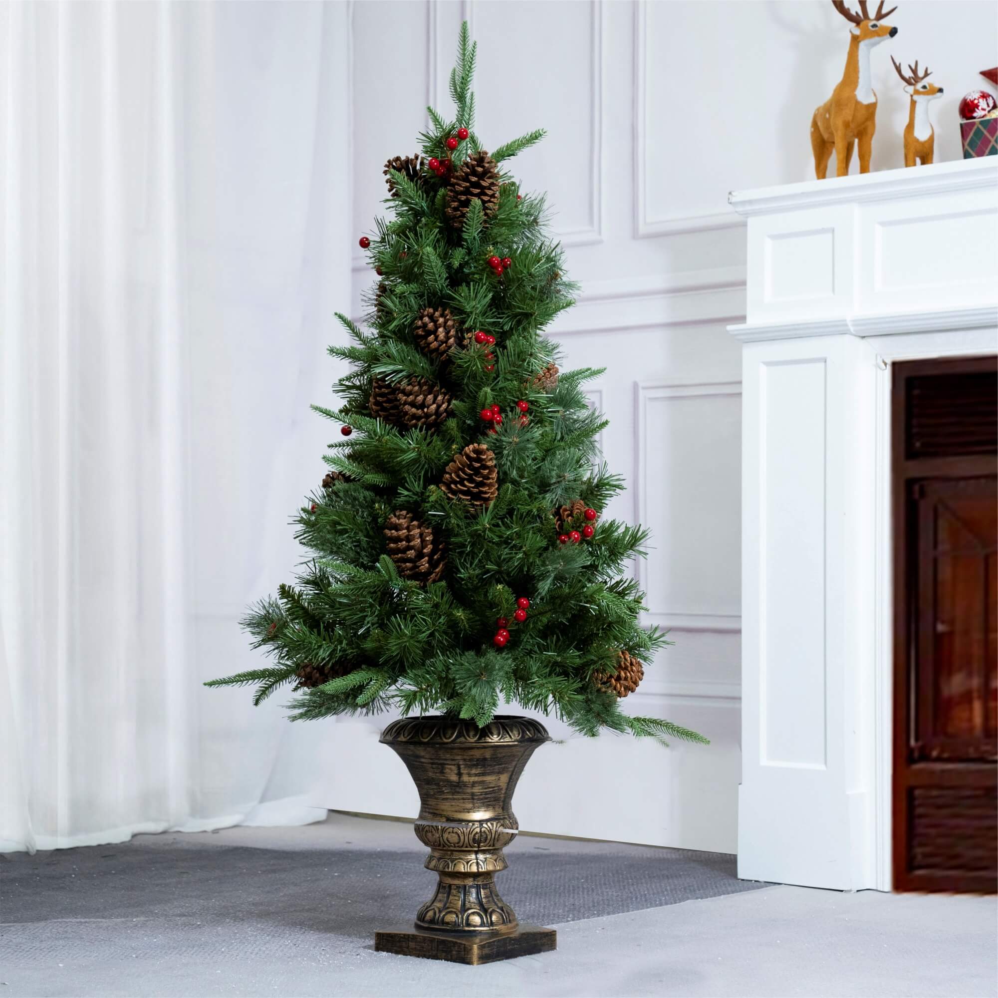Artificial Christmas Tree with Classic Full Branch Design – 4FT (PJT - 2509) - Direct Wicker