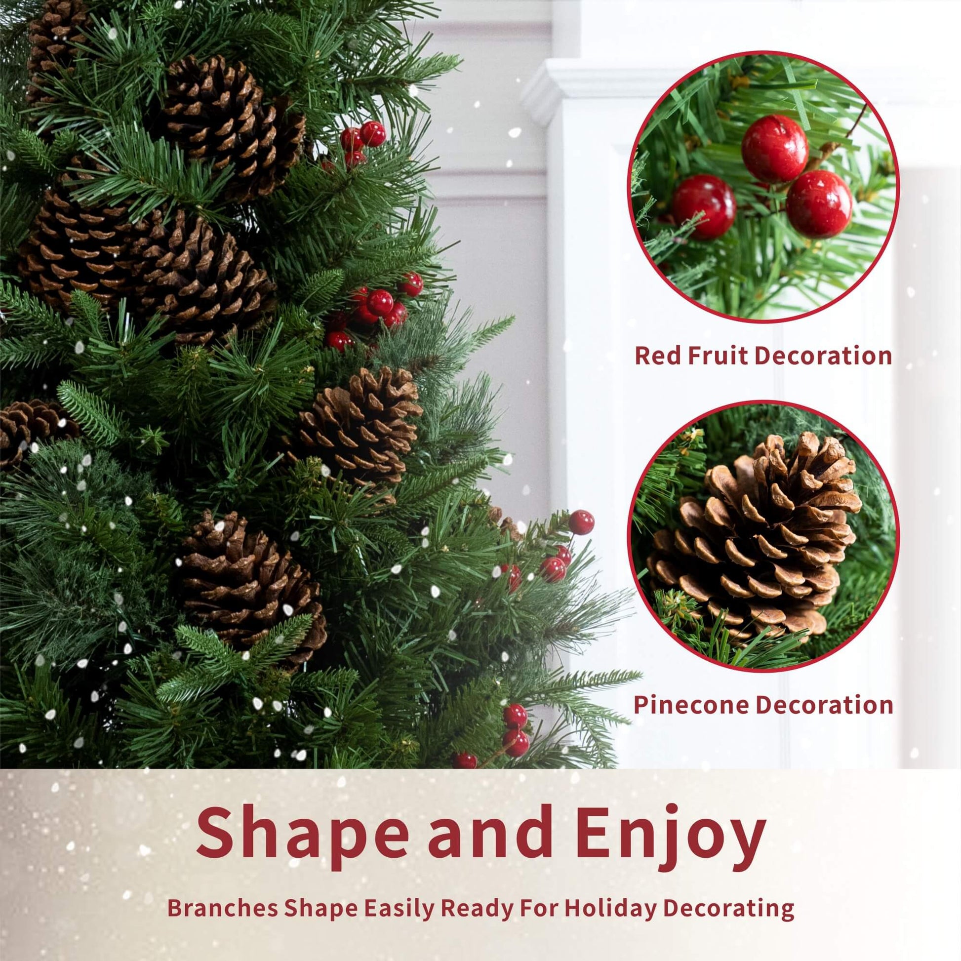 Artificial Christmas Tree with Classic Full Branch Design – 4FT (PJT - 2509) - Direct Wicker