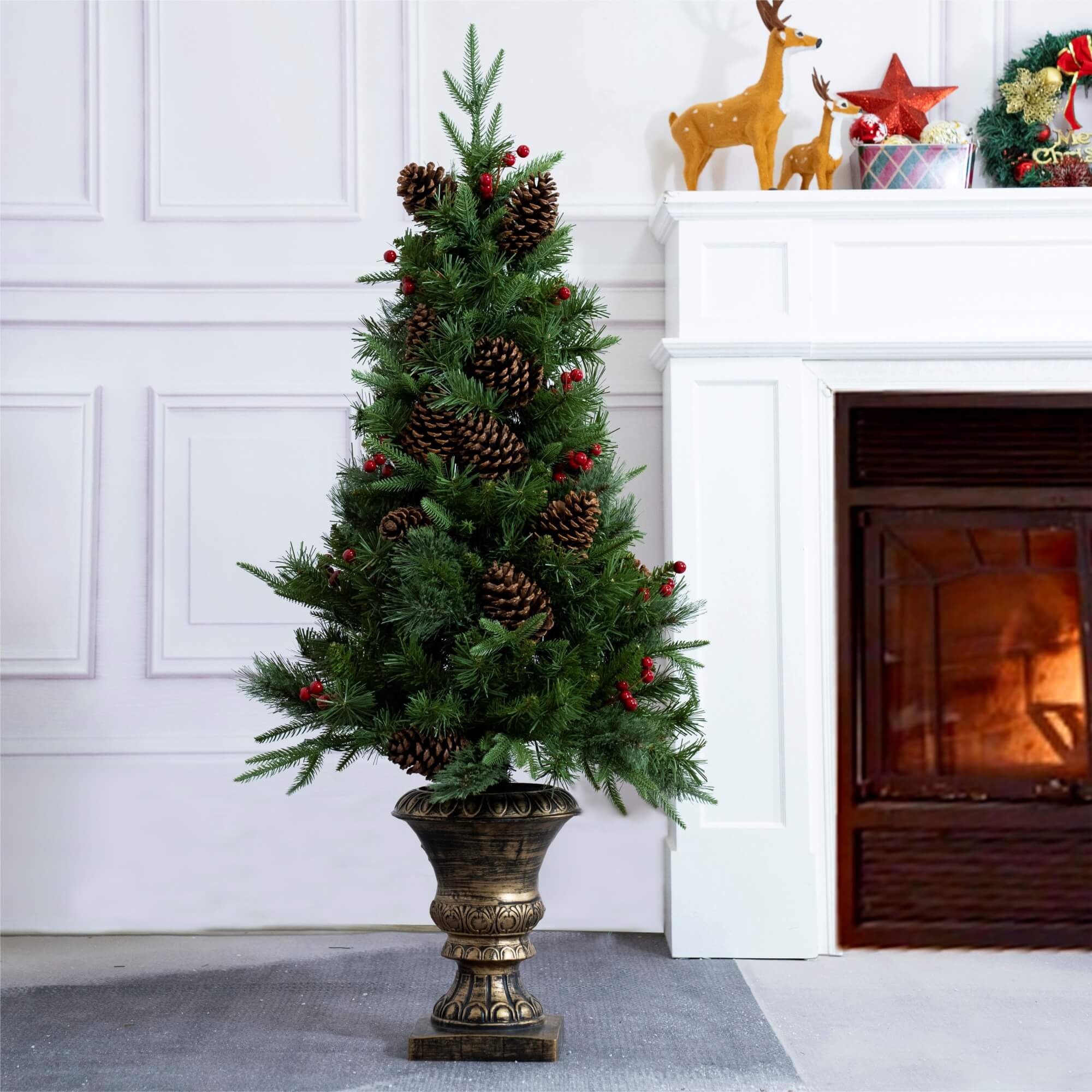 Artificial Christmas Tree with Classic Full Branch Design – 4FT (PJT - 2509) - Direct Wicker