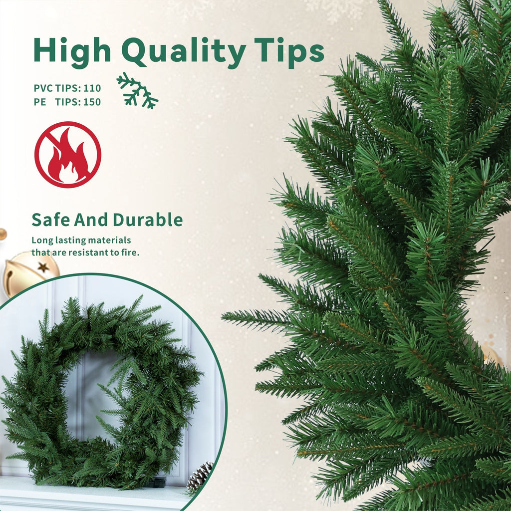Artificial Christmas Wreath Collection - 23.62"(PJW-2510 / PJW-2512) - Direct Wicker