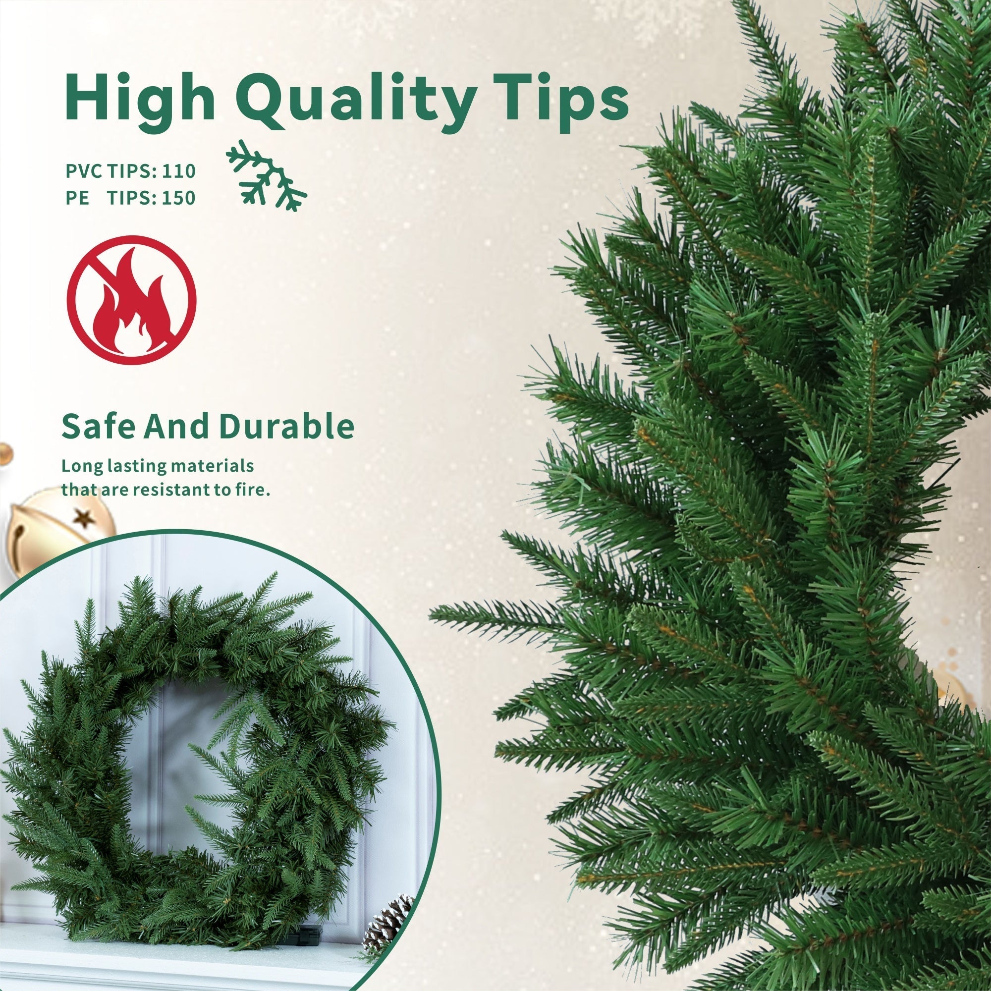 Artificial Christmas Wreath Collection - 23.62"(PJW-2510 / PJW-2512) - Direct Wicker