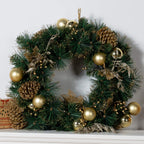 Artificial Christmas Wreath Collection - 23.62"(PJW-2510 / PJW-2512) - Direct Wicker