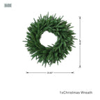 Artificial Christmas Wreath Collection - 23.62"(PJW-2510 / PJW-2512) - Direct Wicker