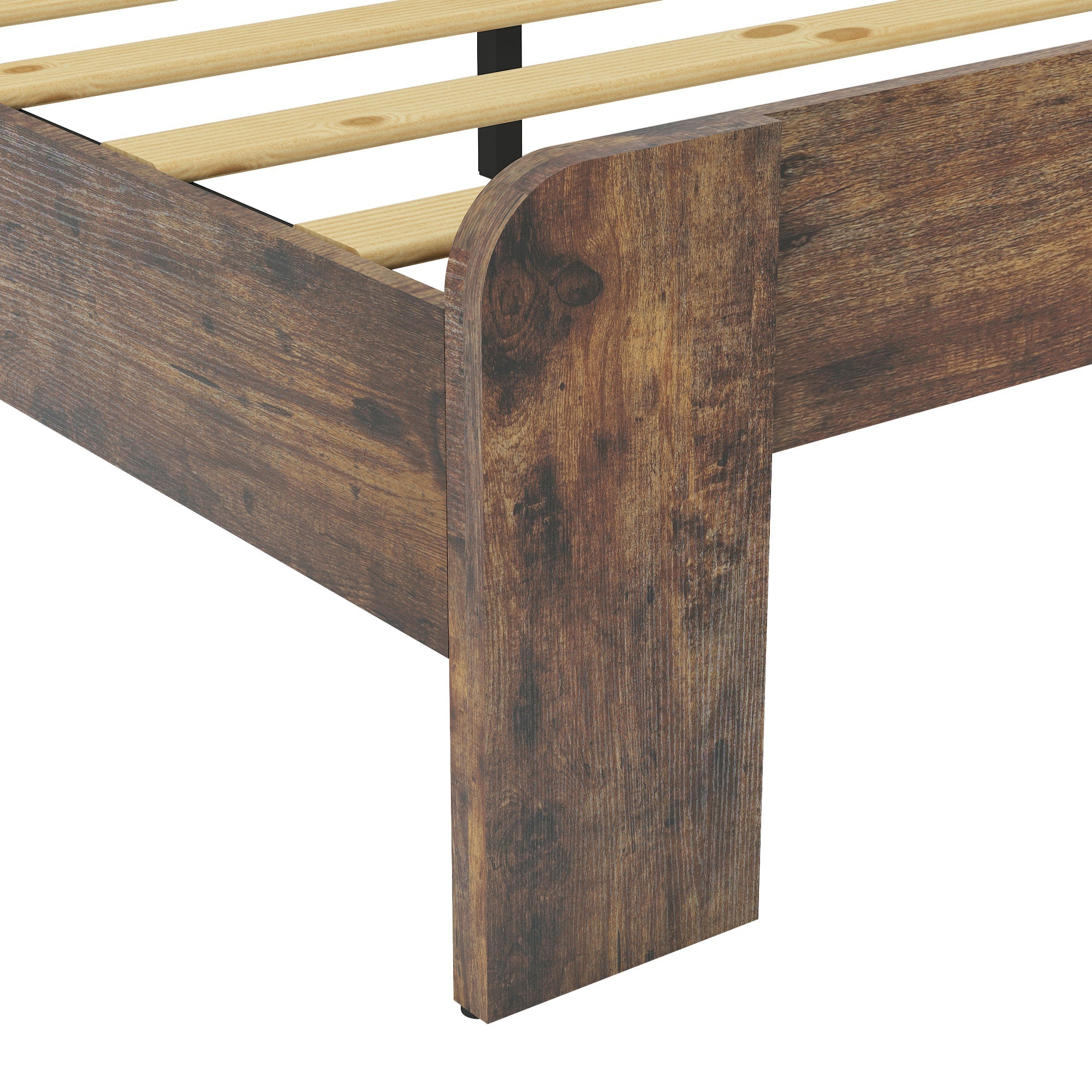 Bed Frame Queen Size, Wood Platform Bed Frame , Noise Free (W636133433) - Direct Wicker