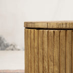 Brown Side Table with Ice Bucket – Terrafab Composite Material（PAT - 24917IB） - Direct Wicker
