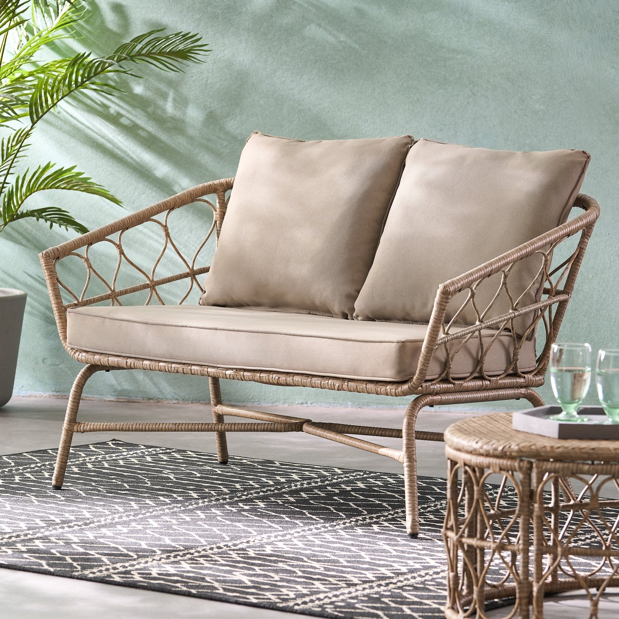 BRUCE LOVESEAT (70416.00LBRN) - Direct Wicker