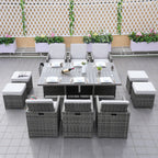 Carmel 6 - Seater Outdoor Dining Set - Rectangular Dining Table (PAD - 3234TA) - Direct Wicker