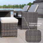 Carmel 6 - Seater Outdoor Dining Set - Rectangular Dining Table (PAD - 3234TA) - Direct Wicker