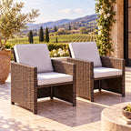 Carmel Outdoor Armchairs – Set of 2 (PAD-3234-Chairs) - Direct Wicker