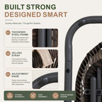 Classic Premium Dense Woven Rope Design Iron Spring Chair Set of 2 (PAC-2651-BR-KD) - Direct Wicker