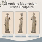 Classical Woman Garden Statue, Blue-Gray Finish (GS-2639-GR-CY) - Direct Wicker