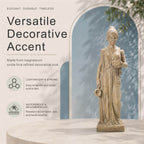 Classical Woman Garden Statue, Blue-Gray Finish (GS-2639-GR-CY) - Direct Wicker