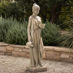 Classical Woman Garden Statue, Blue-Gray Finish (GS-2639-GR-CY) - Direct Wicker