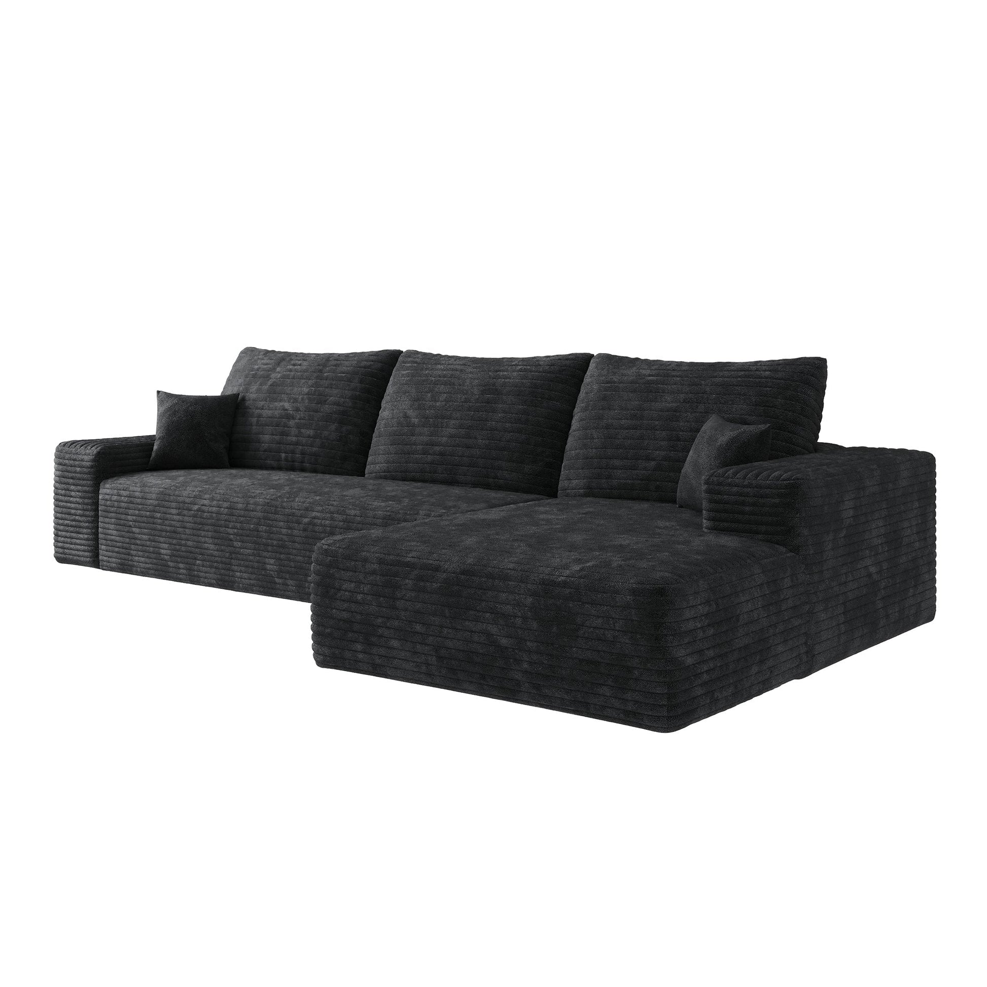 Cloud Sectional Couch with L - Shape Chaise, Modern Modular Sofa (W2824S00025) - Direct Wicker