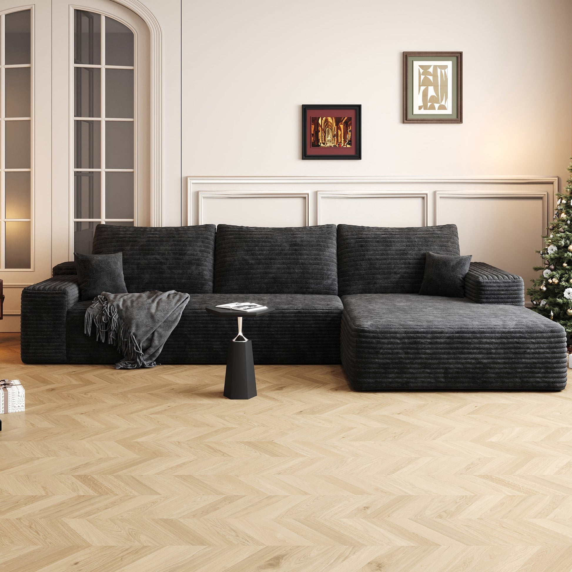 Cloud Sectional Couch with L - Shape Chaise, Modern Modular Sofa (W2824S00025) - Direct Wicker