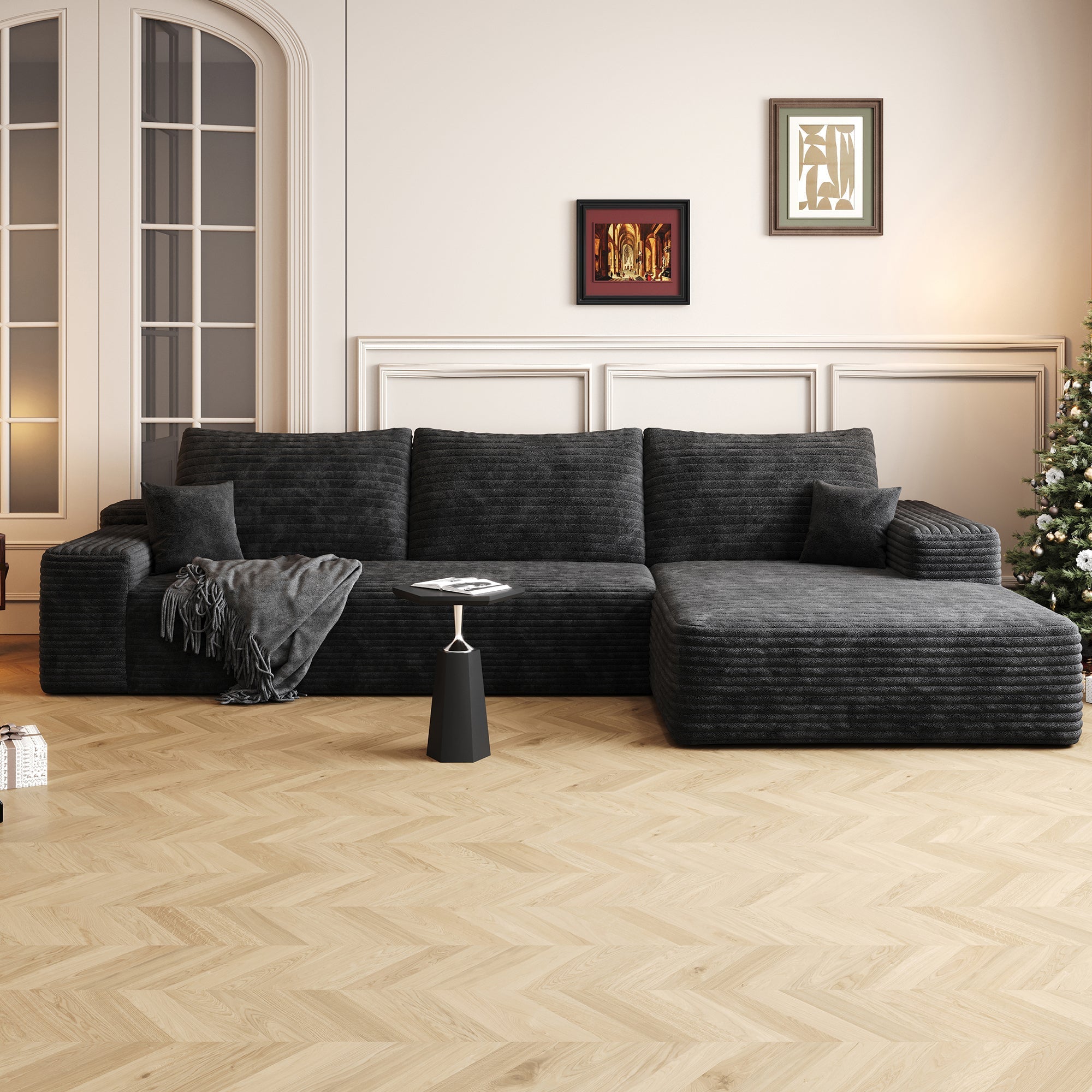 Cloud Sectional Couch with L - Shape Chaise, Modern Modular Sofa (W2824S00025) - Direct Wicker