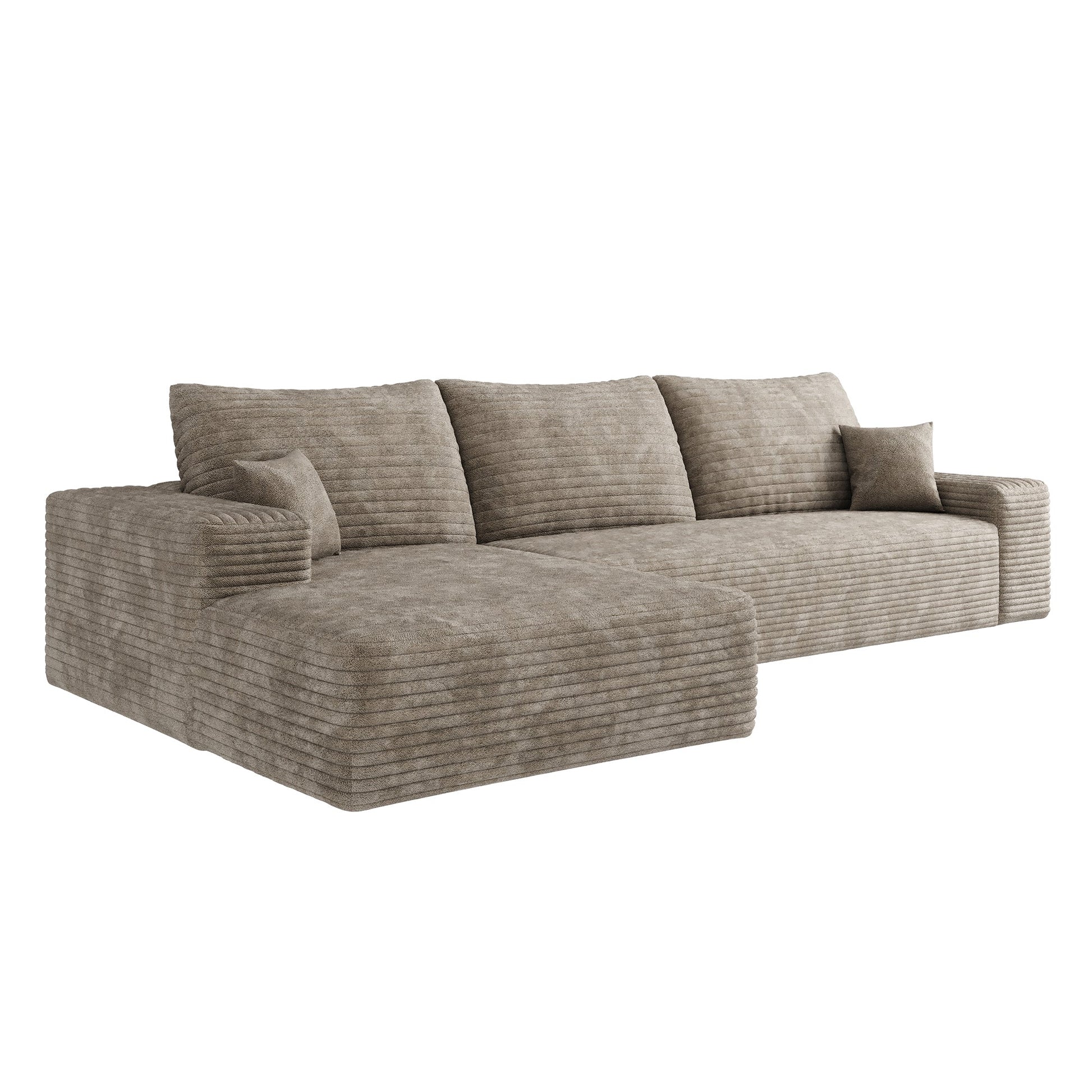 Cloud Sectional Couch with L - Shape Chaise, Modern Modular Sofa (W2824S00052) - Direct Wicker