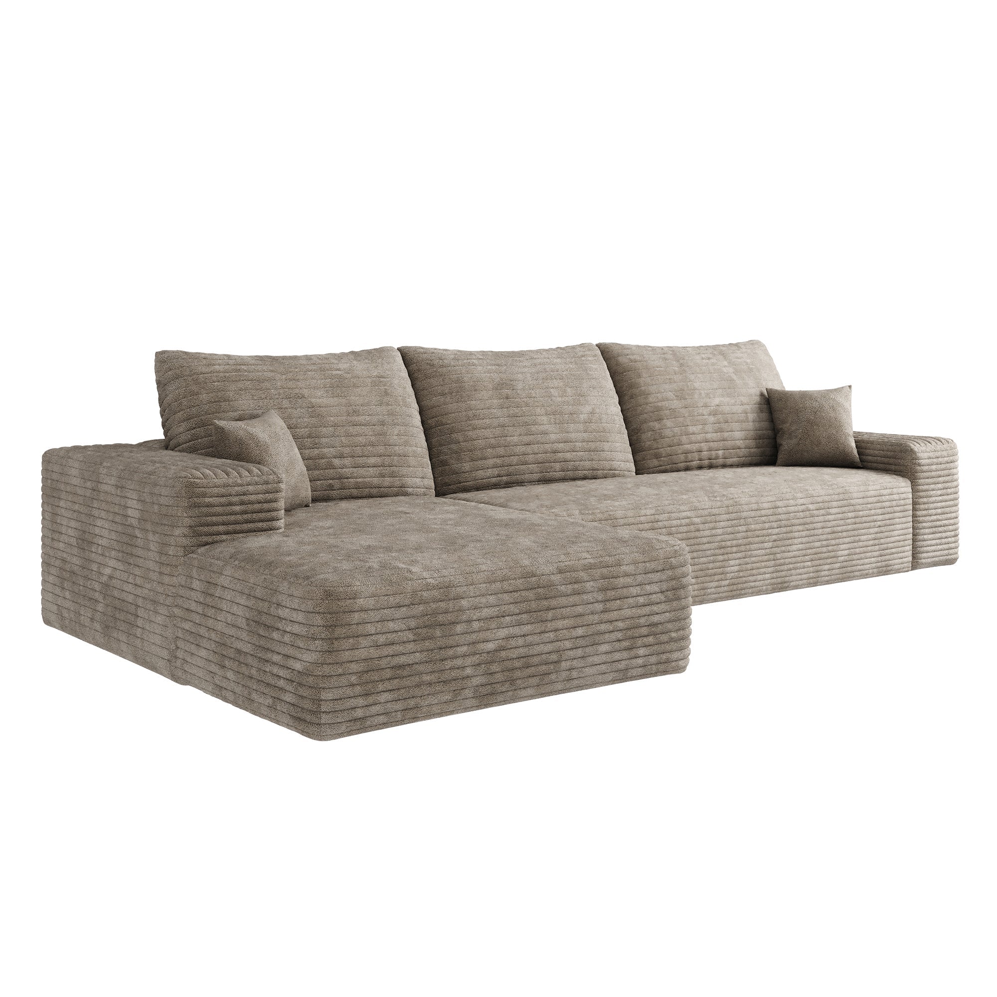 Cloud Sectional Couch with L - Shape Chaise, Modern Modular Sofa (W2824S00052) - Direct Wicker