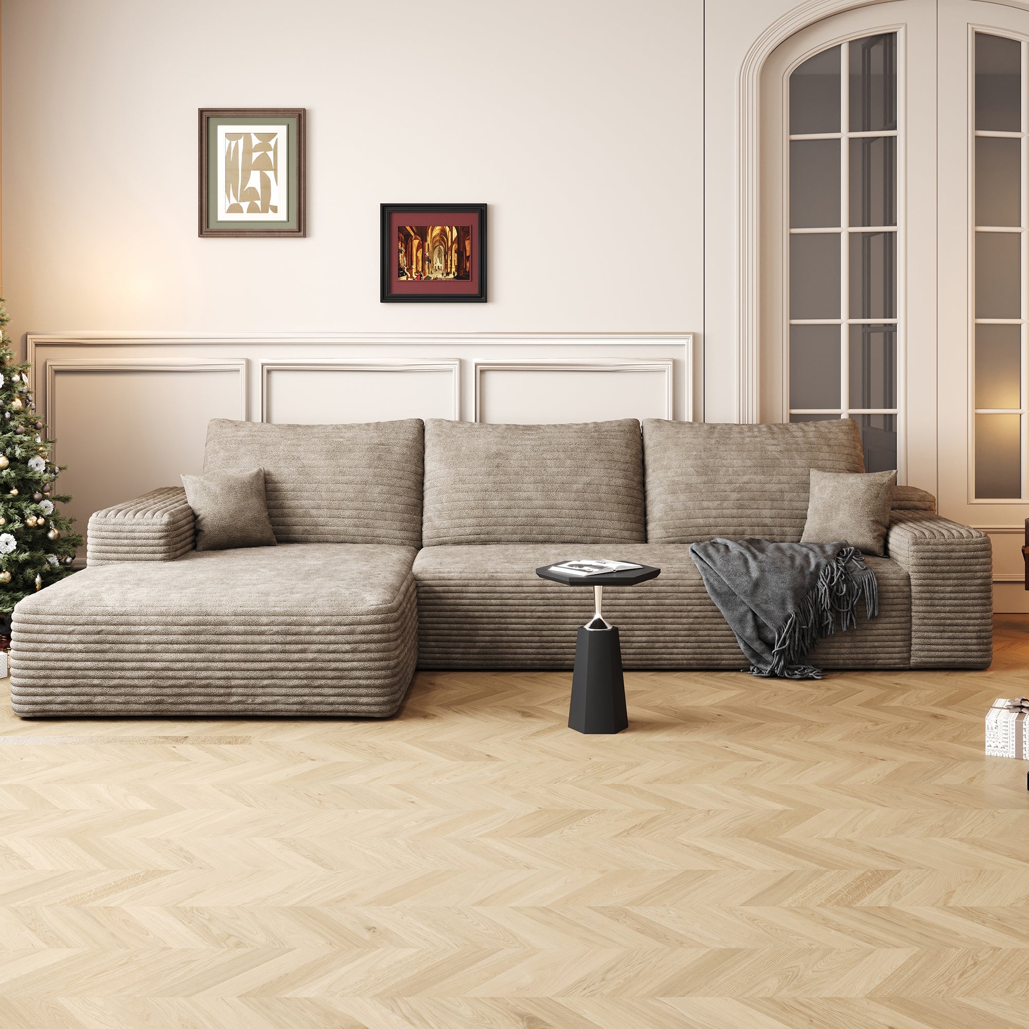 Cloud Sectional Couch with L - Shape Chaise, Modern Modular Sofa (W2824S00052) - Direct Wicker