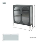 Cold rolled steel super thick long iris glass peep proof iron locker (DW - DC06) - Direct Wicker