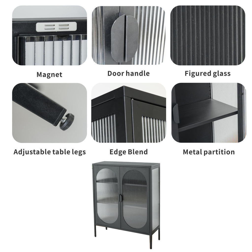 Cold rolled steel super thick long iris glass peep proof iron locker (DW - DC06) - Direct Wicker