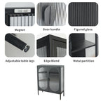 Cold rolled steel super thick long iris glass peep proof iron locker (DW - DC06) - Direct Wicker