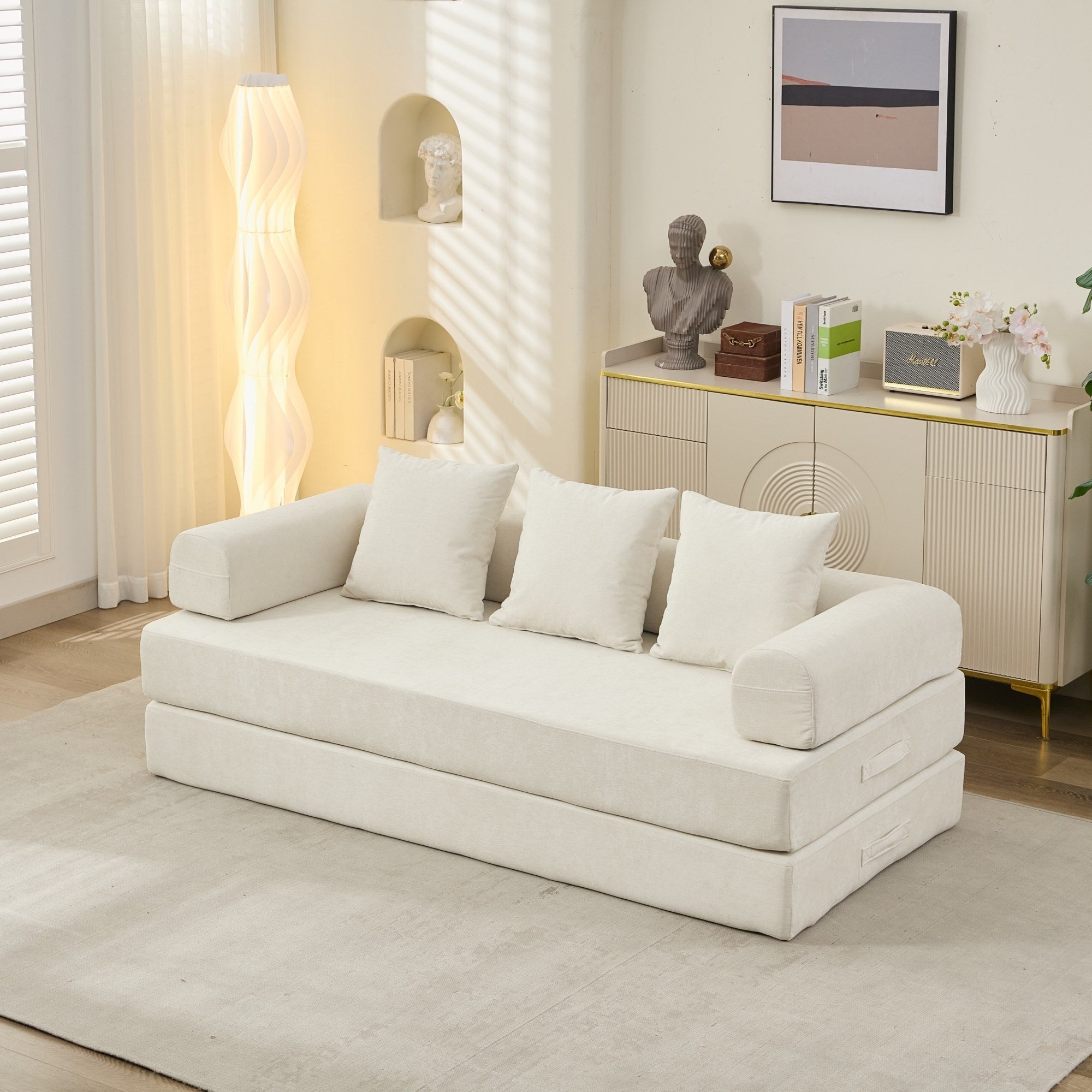 Comfy Convertible Folding Mattress Couch, Floor Sofa Bed - Direct Wicker