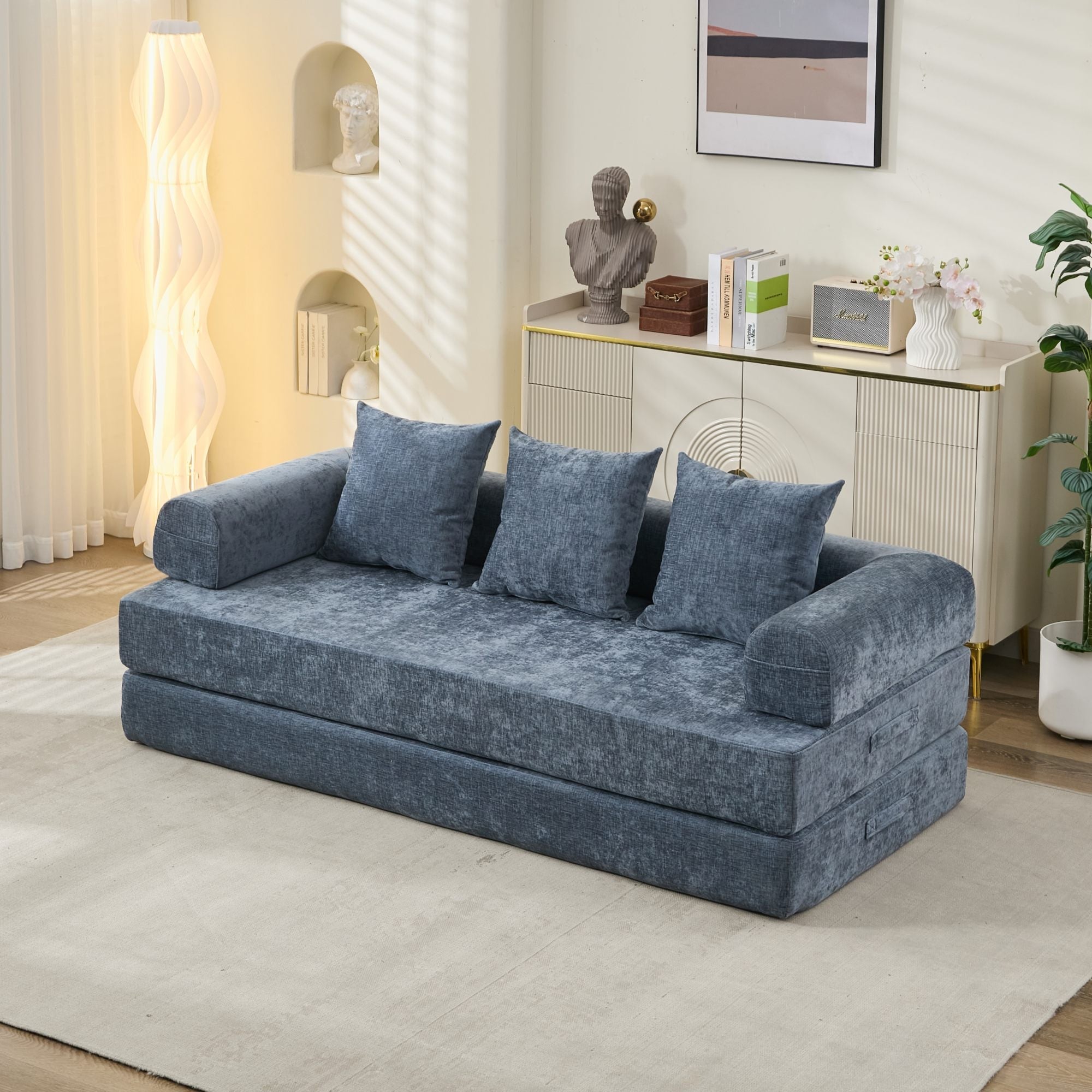 Comfy Convertible Folding Mattress Couch, Floor Sofa Bed - Direct Wicker