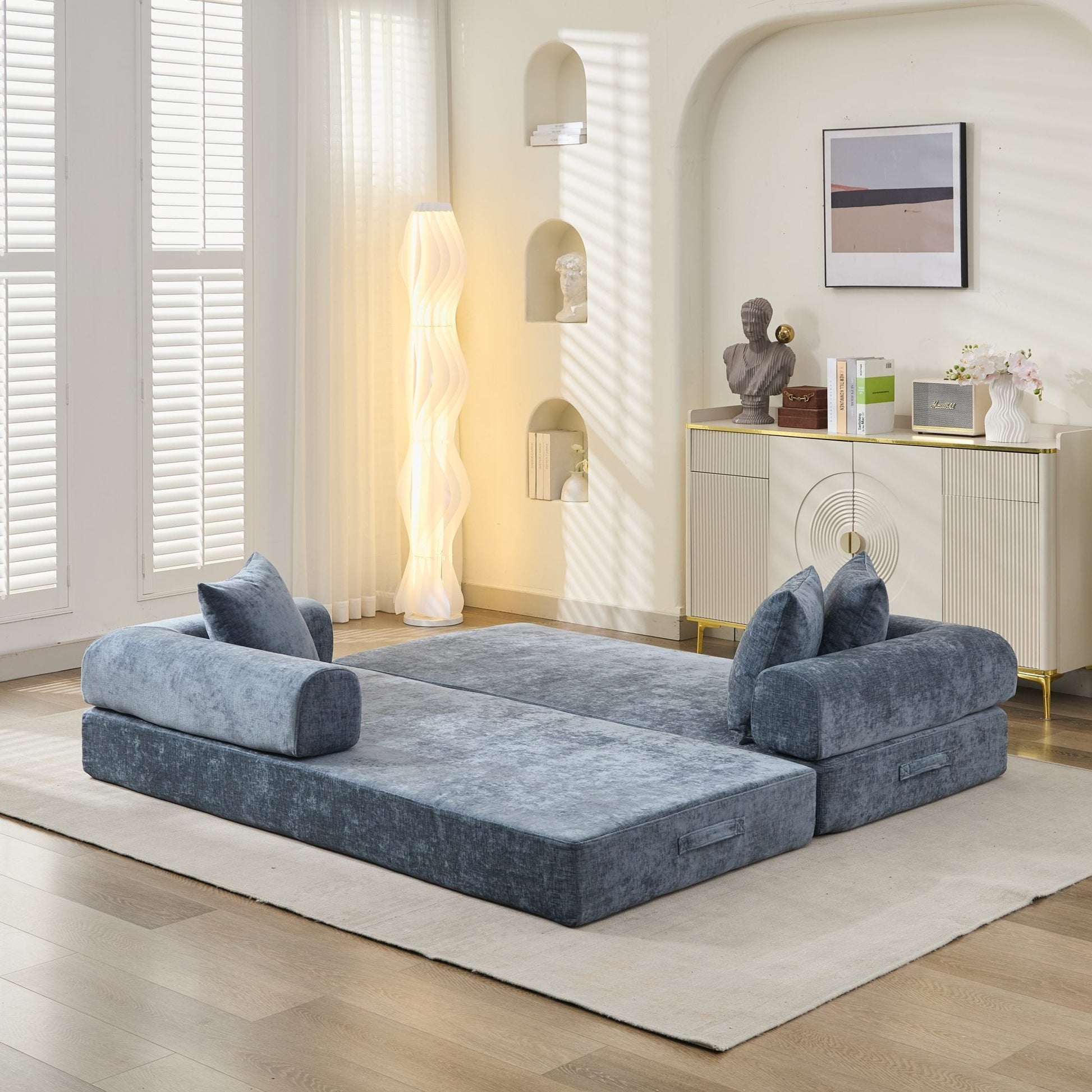 Comfy Convertible Folding Mattress Couch, Floor Sofa Bed - Direct Wicker