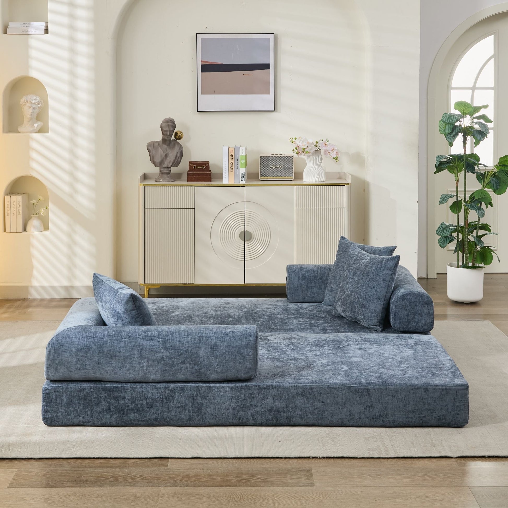 Comfy Convertible Folding Mattress Couch, Floor Sofa Bed - Direct Wicker