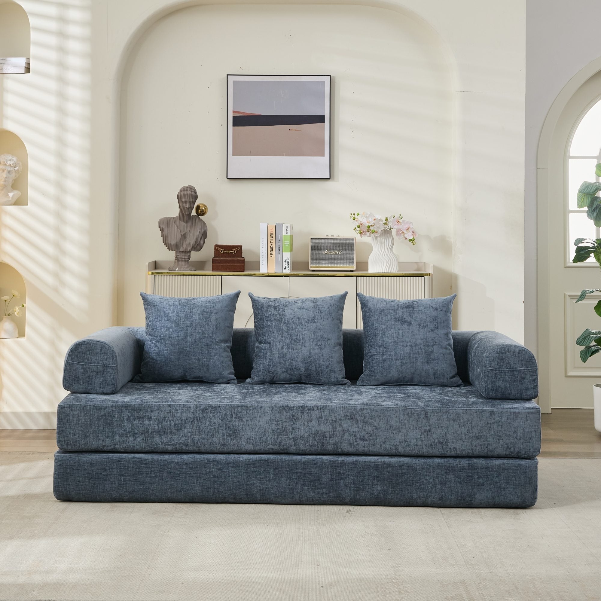 Comfy Convertible Folding Mattress Couch, Floor Sofa Bed - Direct Wicker