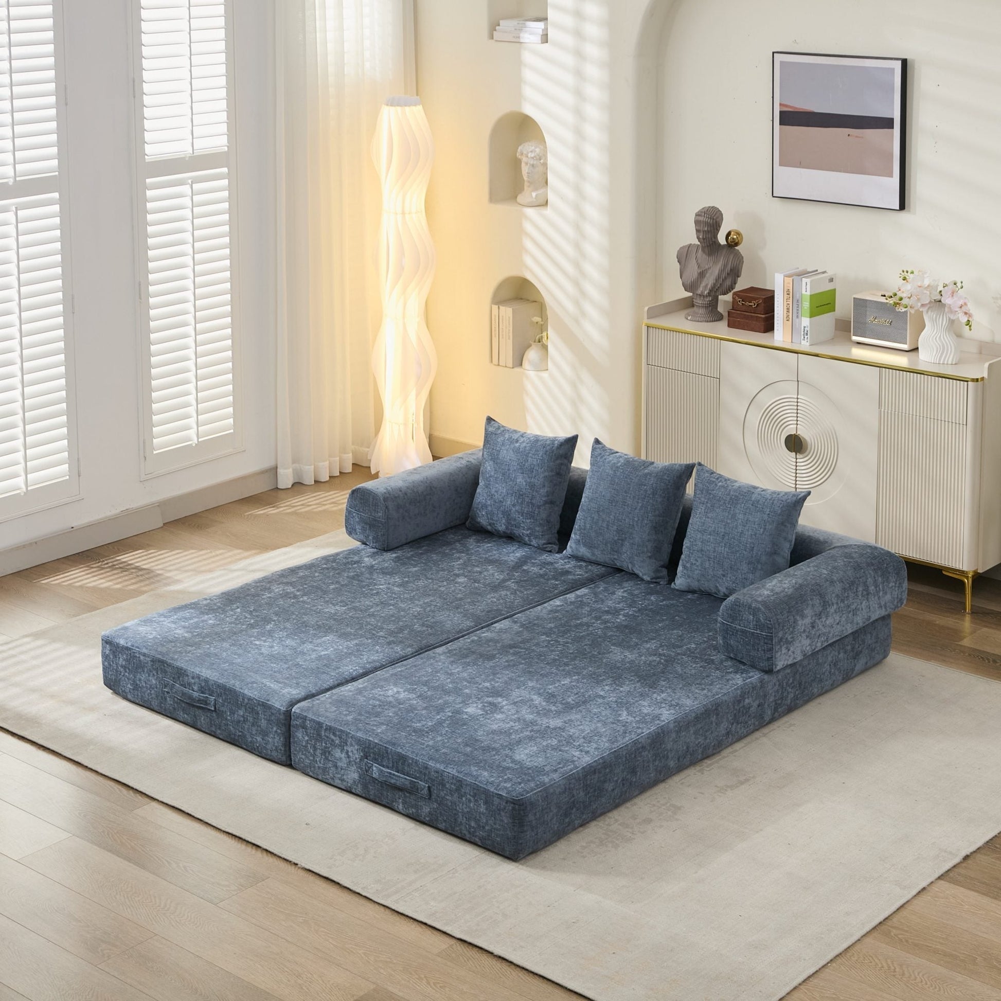 Comfy Convertible Folding Mattress Couch, Floor Sofa Bed - Direct Wicker